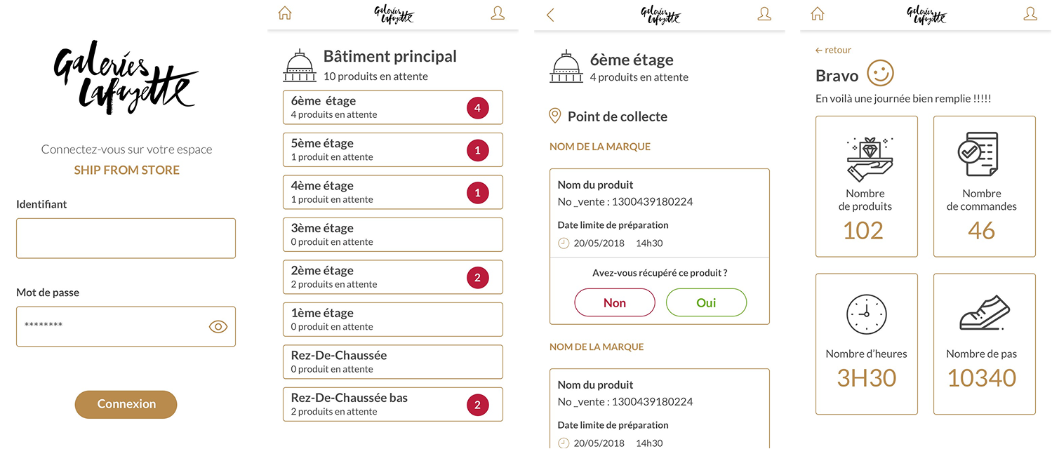 Ship-from-store mobile prototype for warehouse staff
