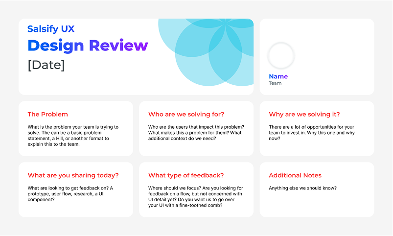 Design review template